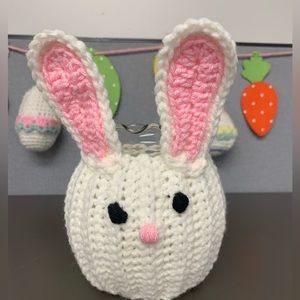Easter Bunny Jar Cover Cozy